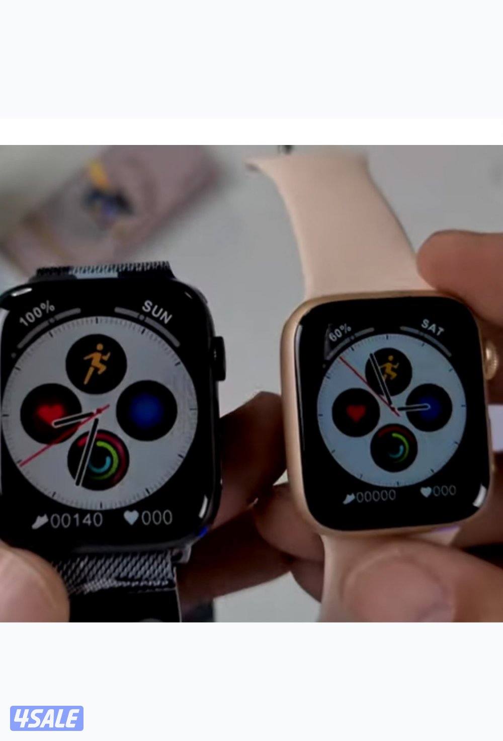 ساعات شبيه ابل باللون الاسود او الوردي1