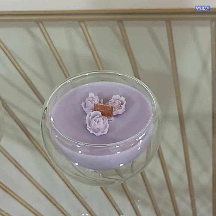 هدايا تنسيق ورد طبيعي بوكس الشموع حسب المناسبة5