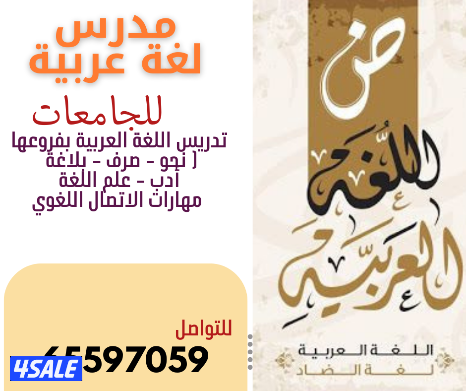 مدرس لغة عربية للجامعات0
