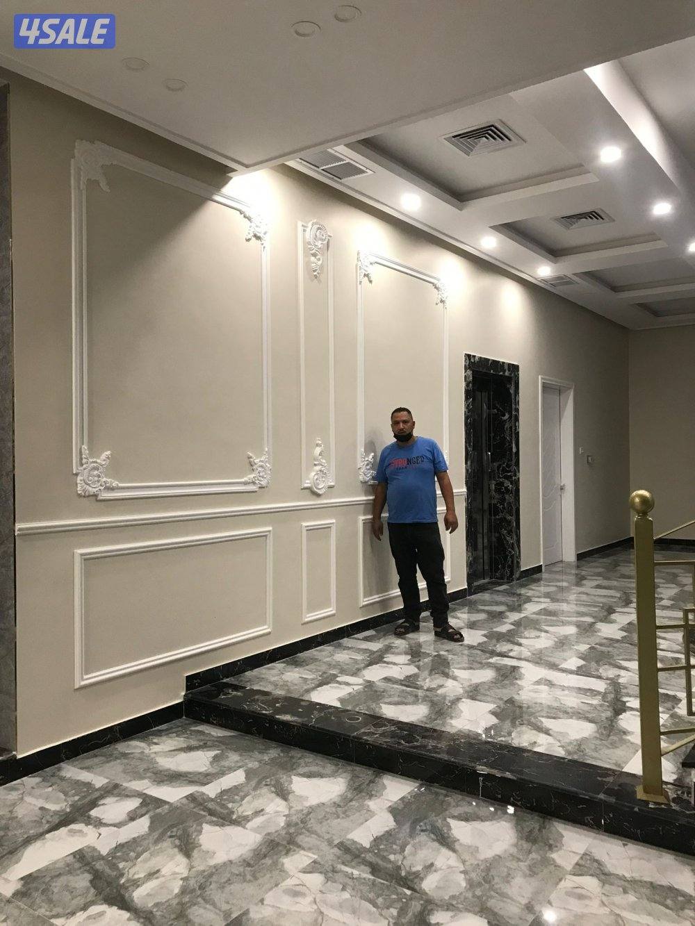 ابونور لعمل جميع الديكورات الخشبية وورق الجدران وبديل الحجر وبديل الرخ11