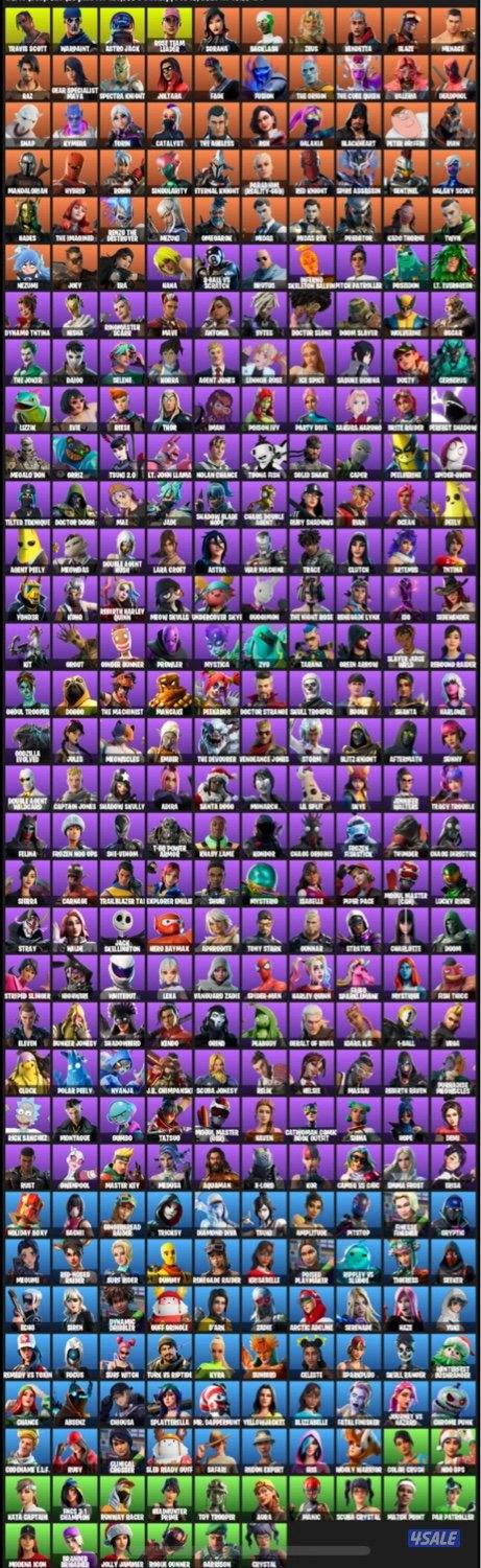 حساب فورت نايت ترافسكوت نادر + 336 سكن + اكس كريستوس اساسي شوف الوصف0