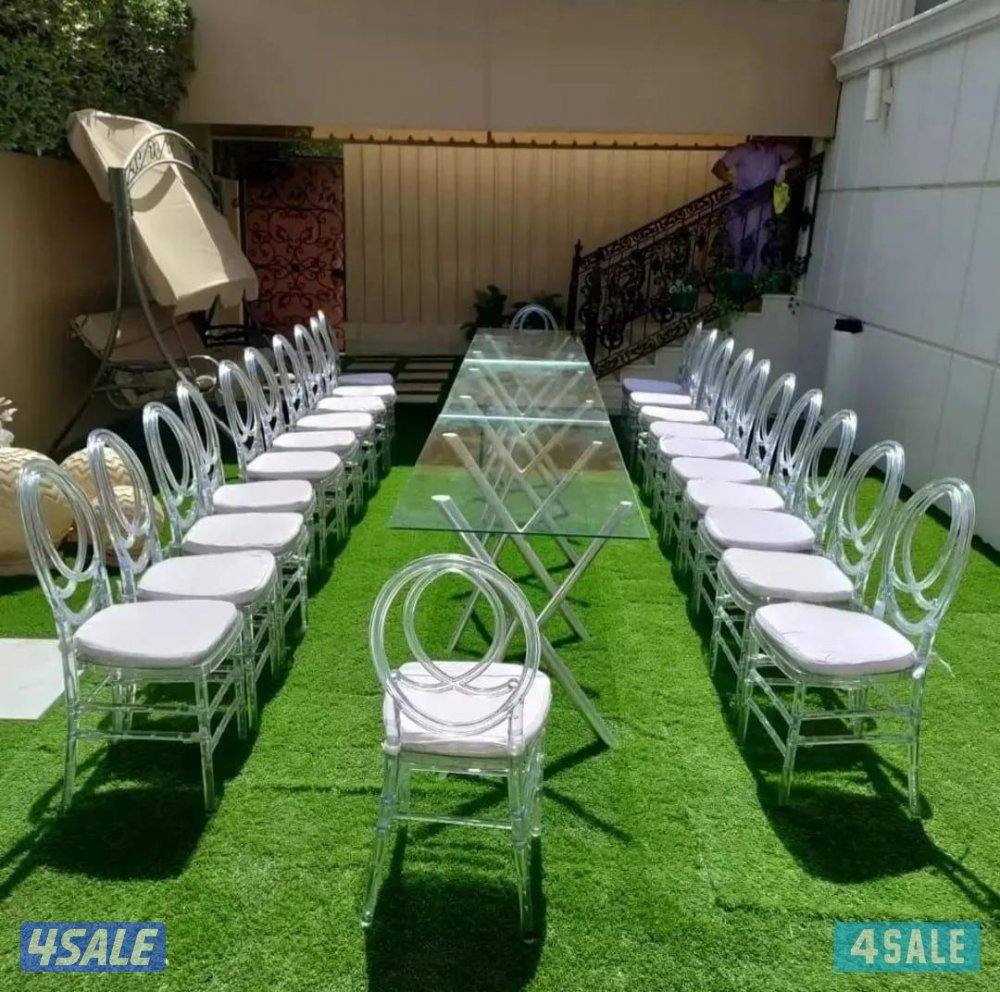 تاجير كراسي شفاف🇦🇪 استقبال وخدمات قهوه ضيافه حريمي ورجال1
