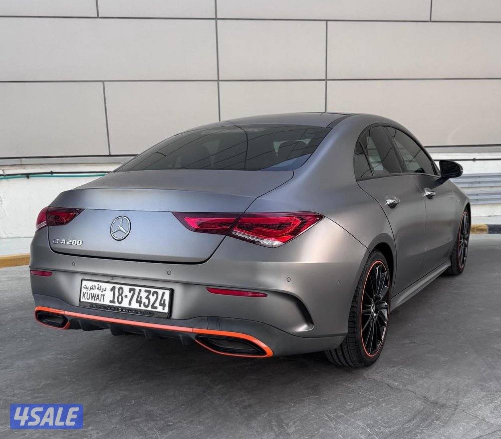 للبيع مرسيدس CLA 200 EDITION موديل 2020 الملا رمادي مطفي4