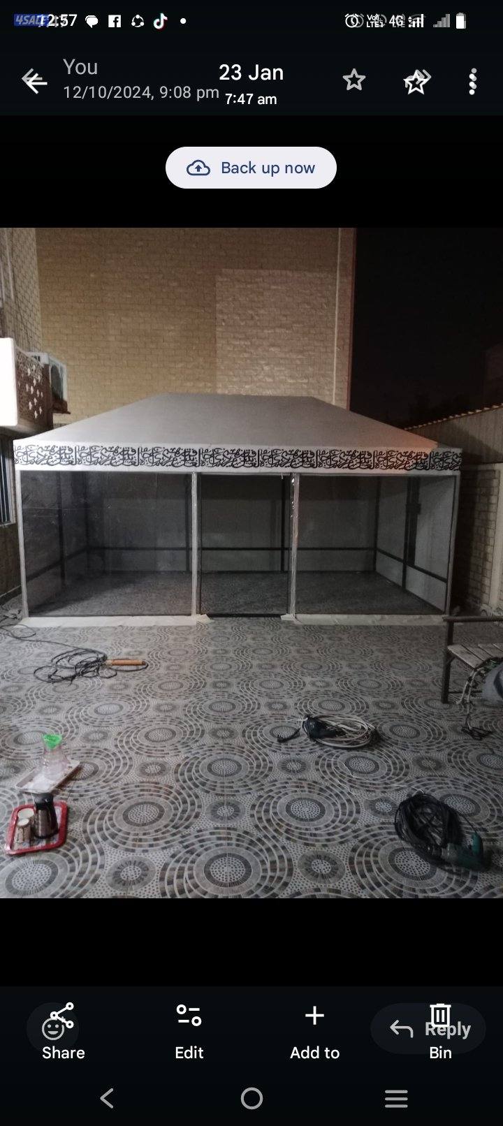 فك تركيب خيام ديوانيه مظله مع حديد0