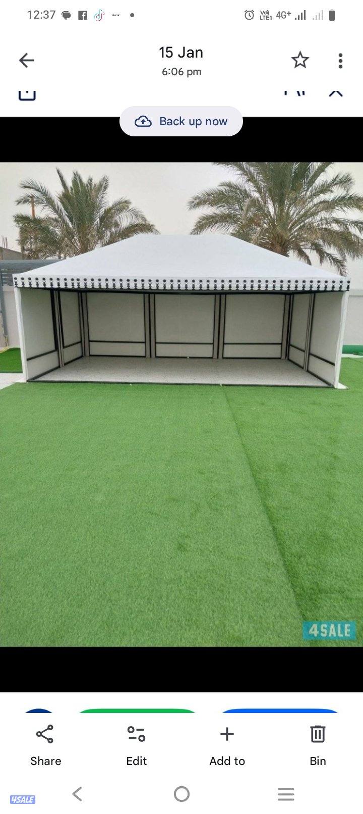 فك تركيب خيام ديوانيه مظله مع حديد1