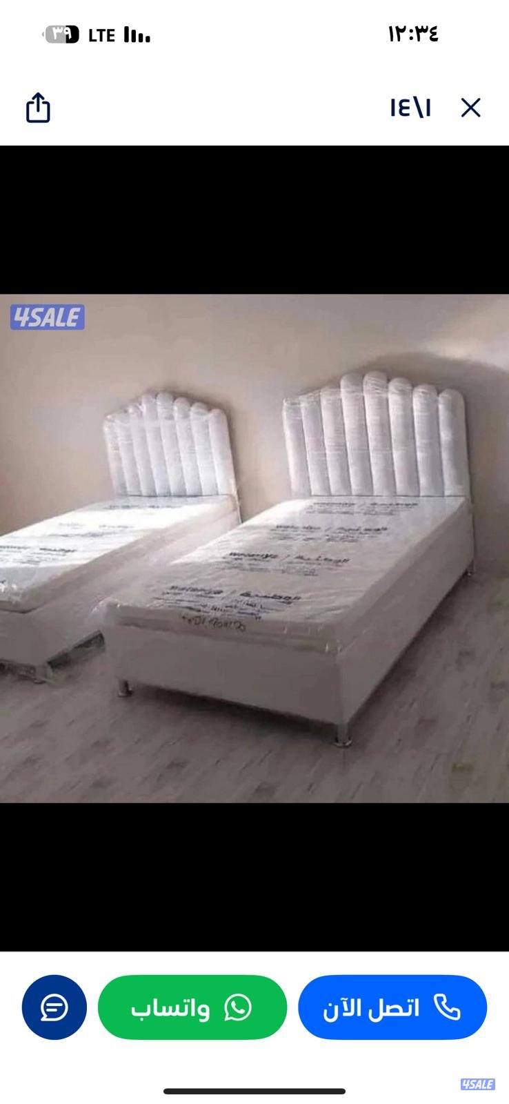 غرف نوم تفاصيل احداث سرير ودوشك طبي بارخص الاسعار8