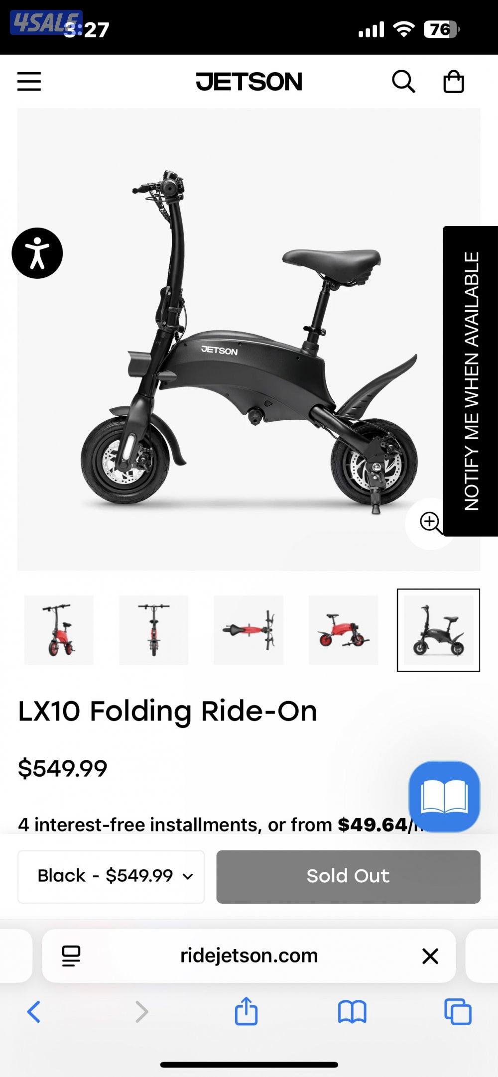 Electric bike Jeston lx 105