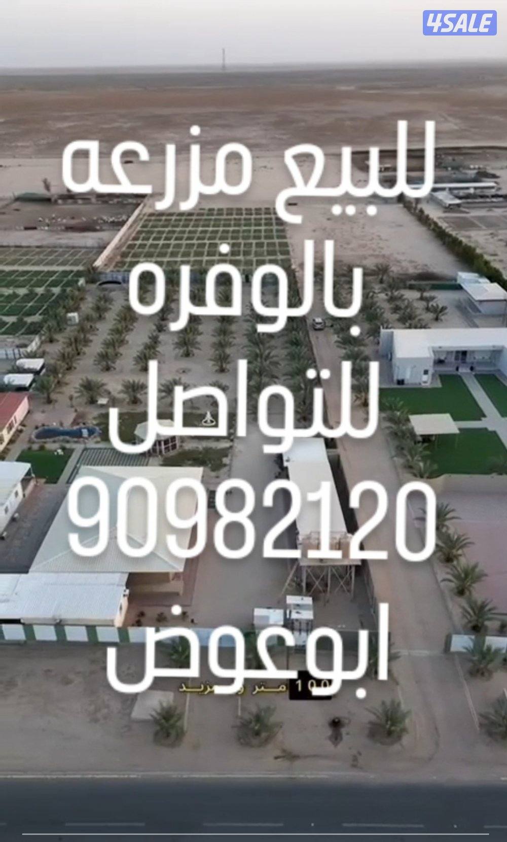 للبيع مزرعه بالوفره جنوب طريق 3001