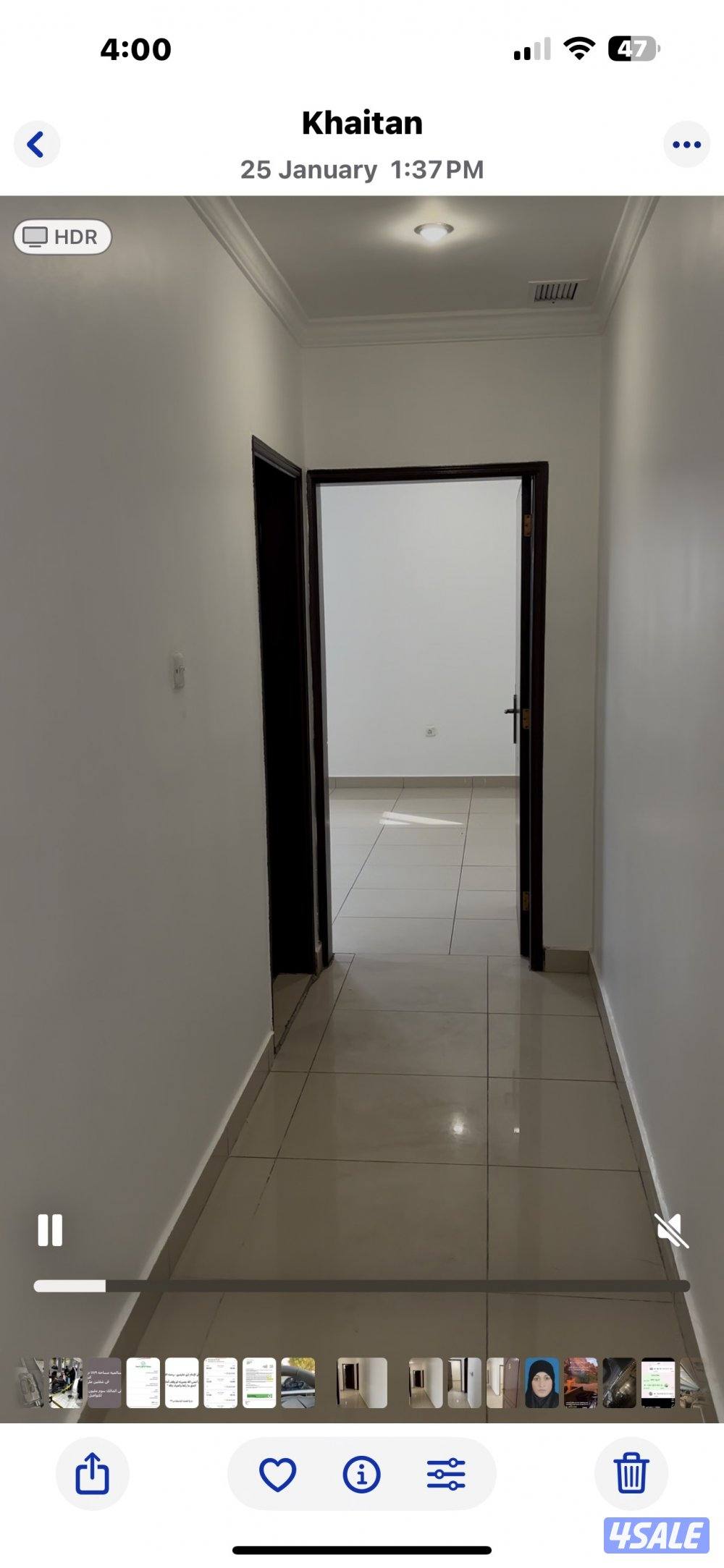 شقة مكونة من ٤ غرف وصالة ومطبخ وحمامين وموقف سيارة مظلة واصنصير3