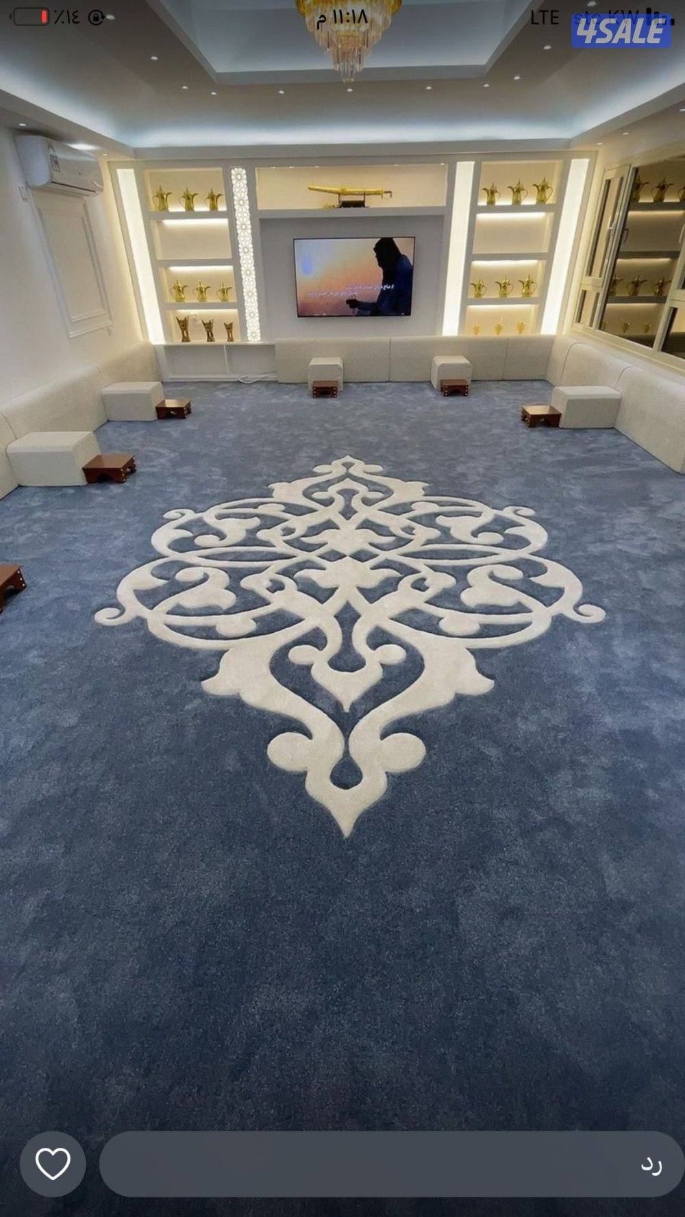 تركيب وتوصيل جميع انواع السجاد ول مساند0