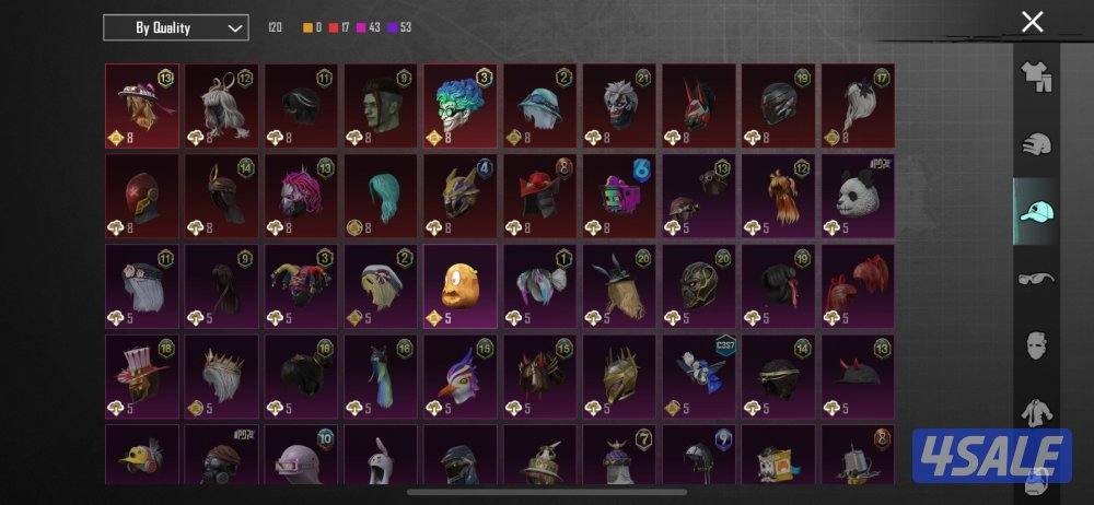 حساب ببجي للبيع فيه ١٦١ لبسه وفيه يوزي الفرعون6