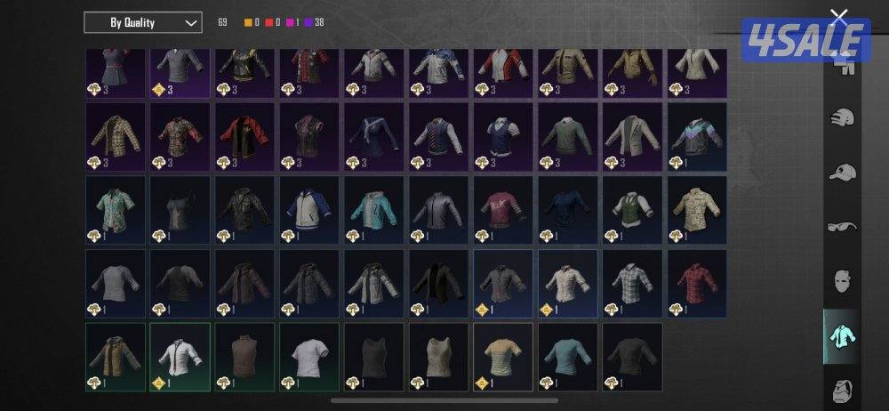 حساب ببجي للبيع فيه ١٦١ لبسه وفيه يوزي الفرعون7