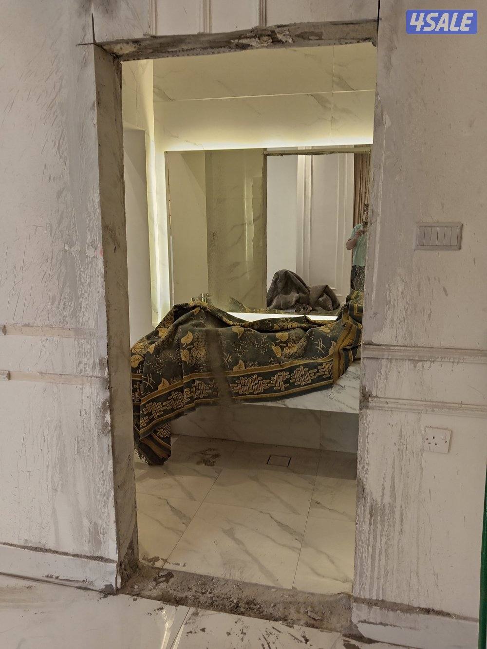 قص خرسانه  وقص الأبواب والدرايش وعمل فتحات الكور1