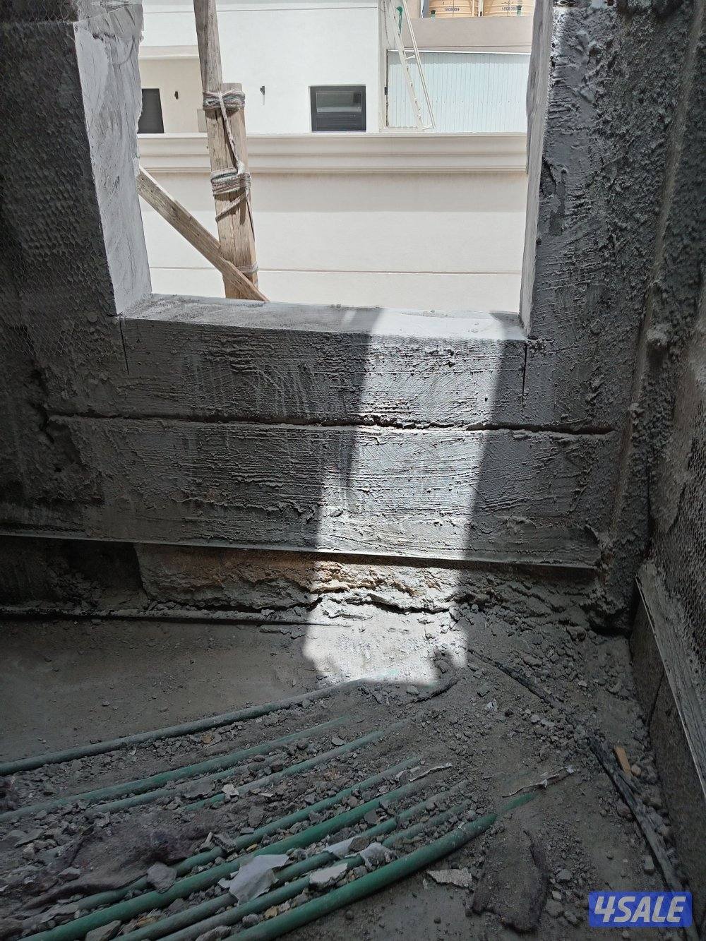 قص خرسانه  وقص الأبواب والدرايش وعمل فتحات الكور5