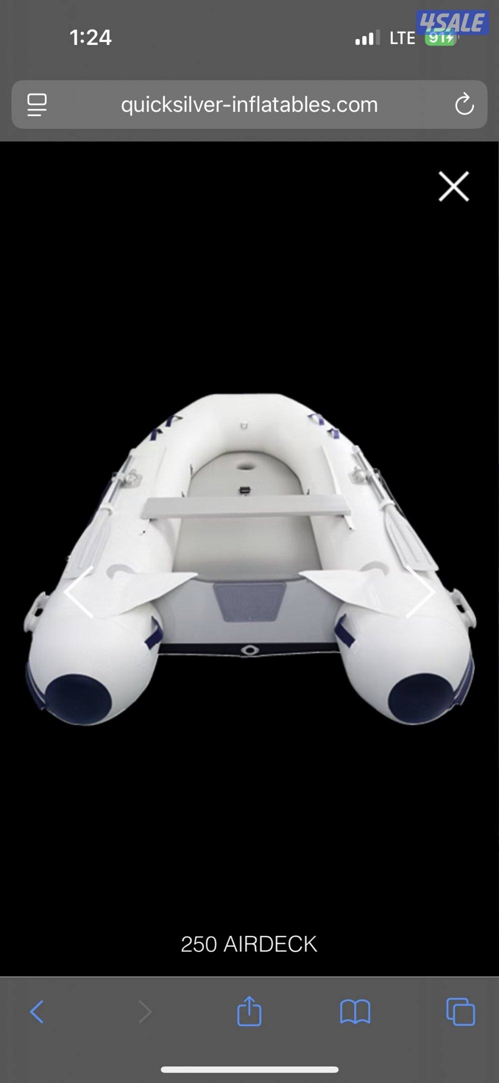 دنجي / Dinghi - Quicksilver 320” + Mercury 2 Stroke 10 HP2