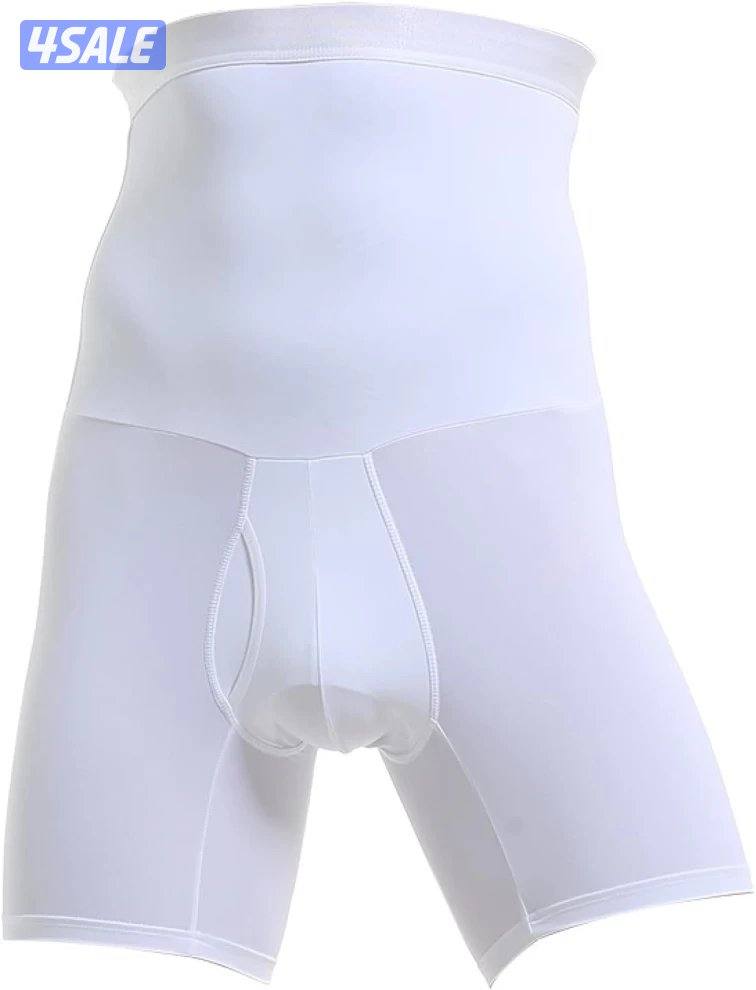 شورت مشد للجسم للرجال نحافة الفخذين ورفع المؤخرة شورت داخلي عالي الخصر1