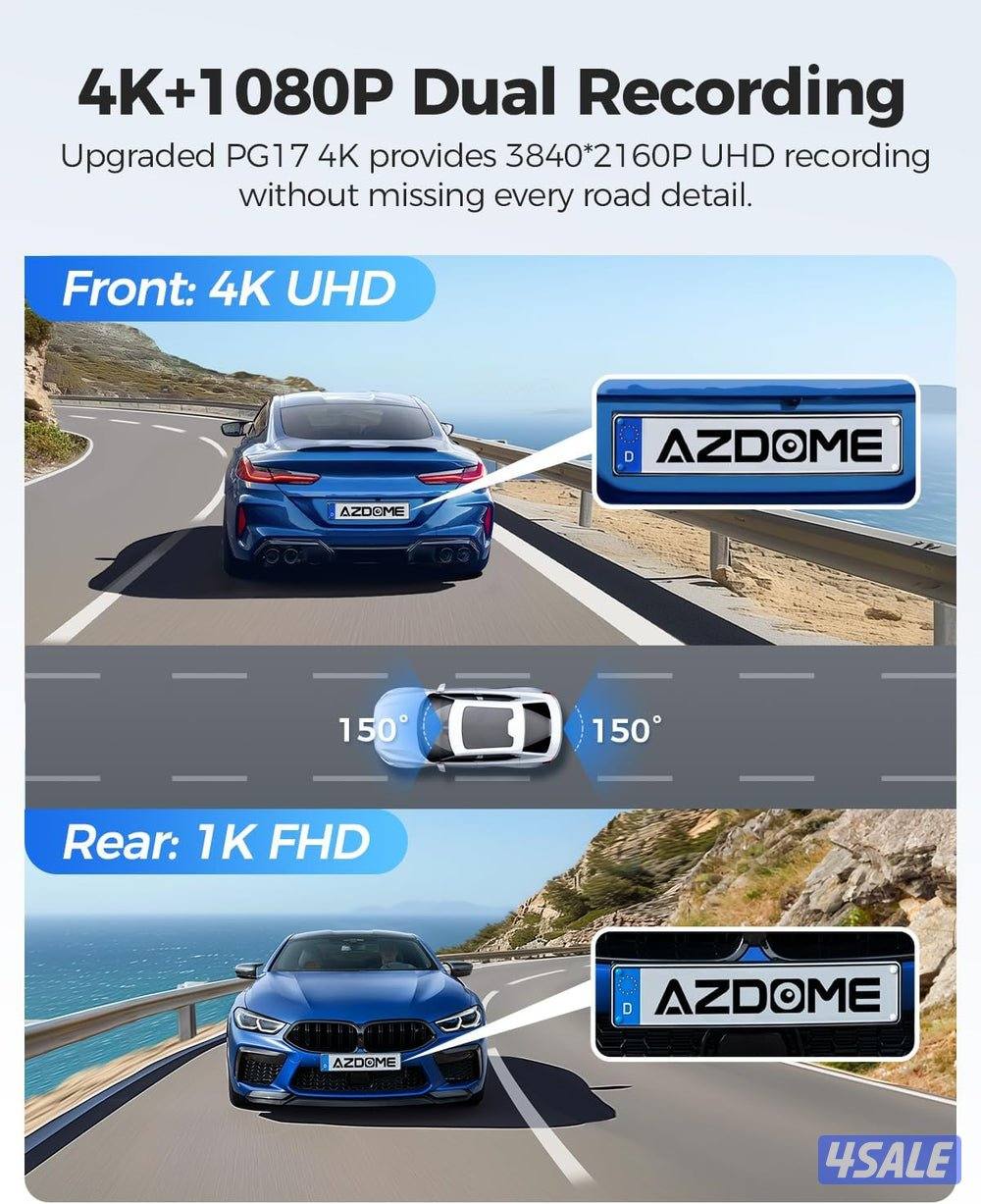 داش كام المنظره AZDOME Mirror DashCam 12 inch1