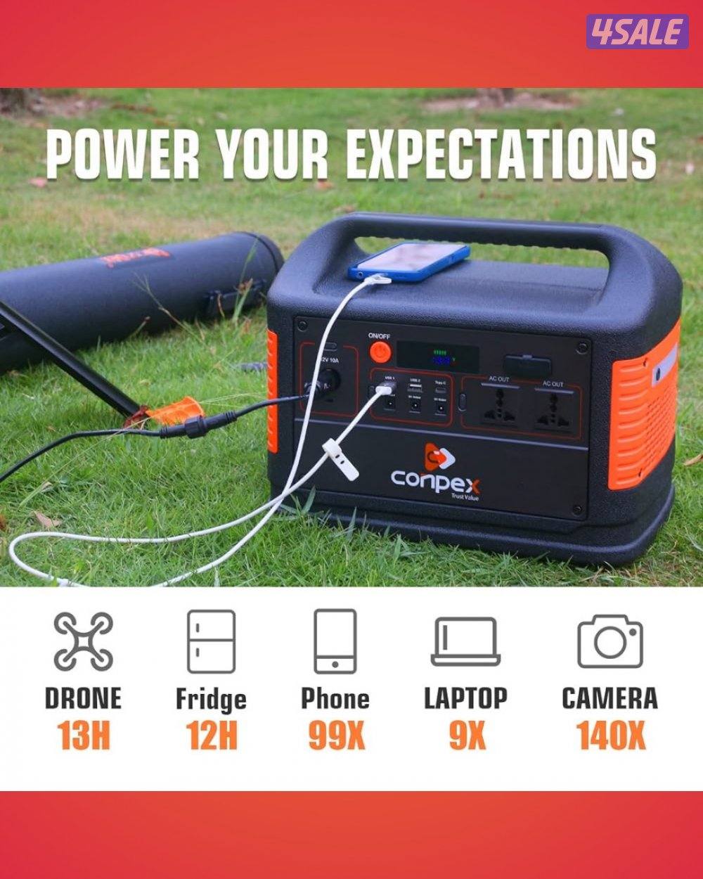 بطارية قوة 1000 واط تنفع حق المكشات والبحر3