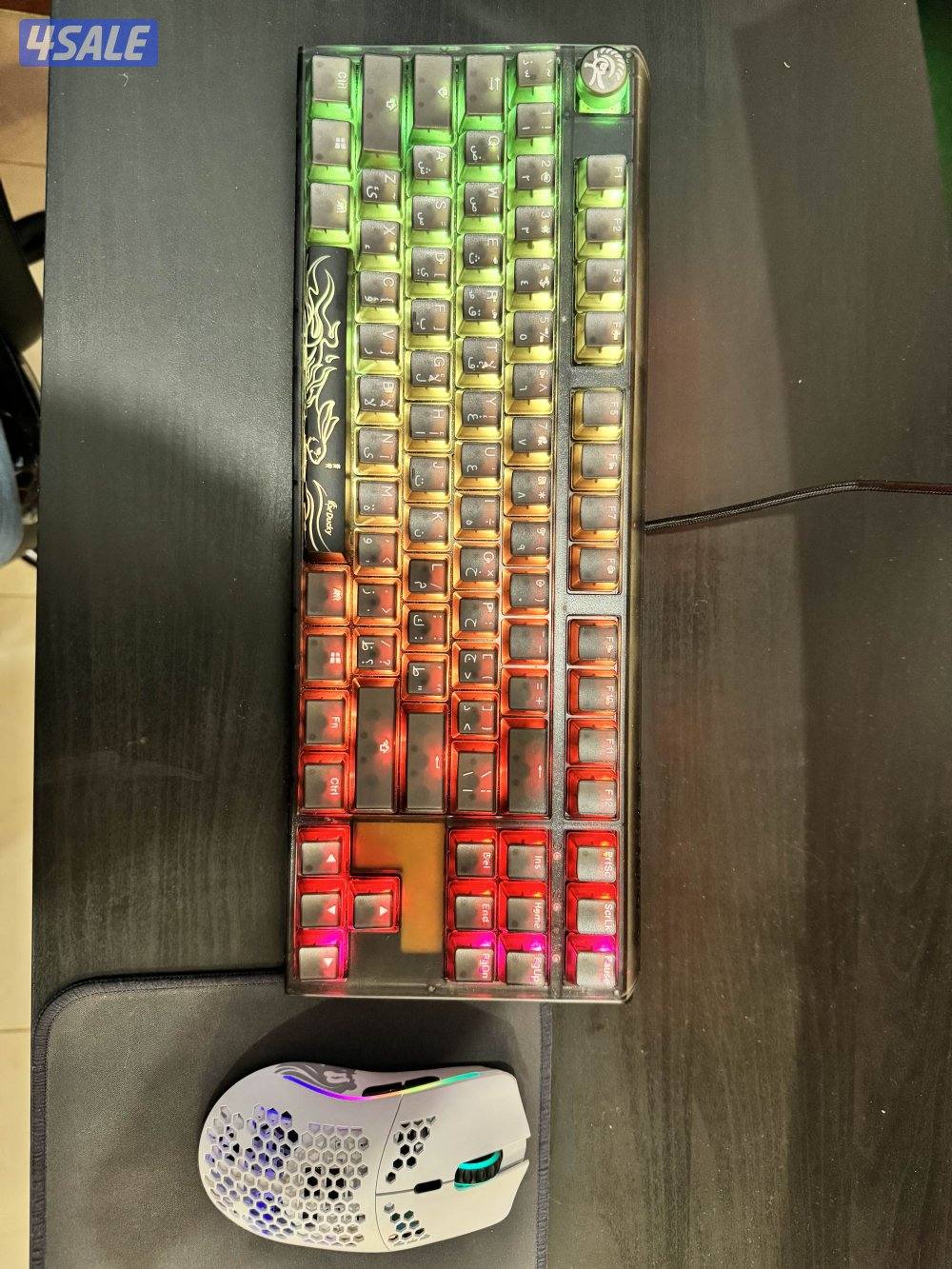 Ducky Gaming Keyboard and Glorious Mouse for sale.0