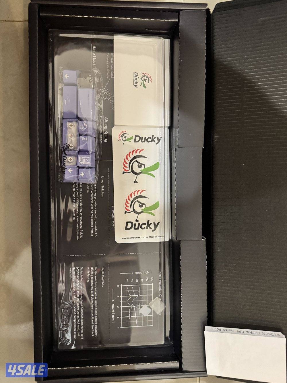 Ducky Gaming Keyboard and Glorious Mouse for sale.1