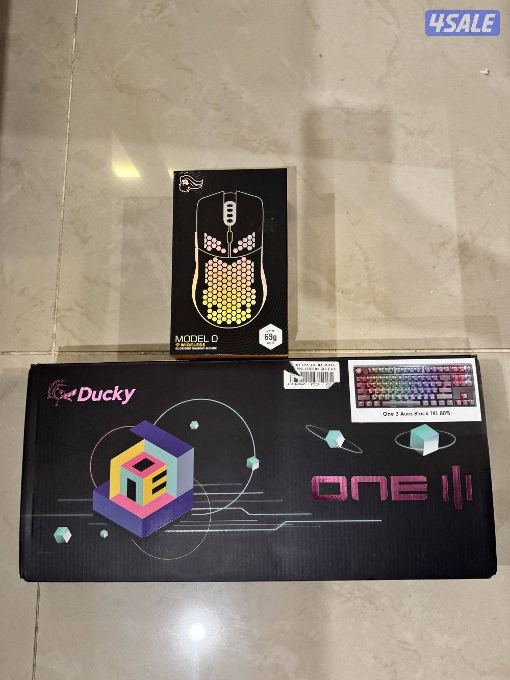 Ducky Gaming Keyboard and Glorious Mouse for sale.2