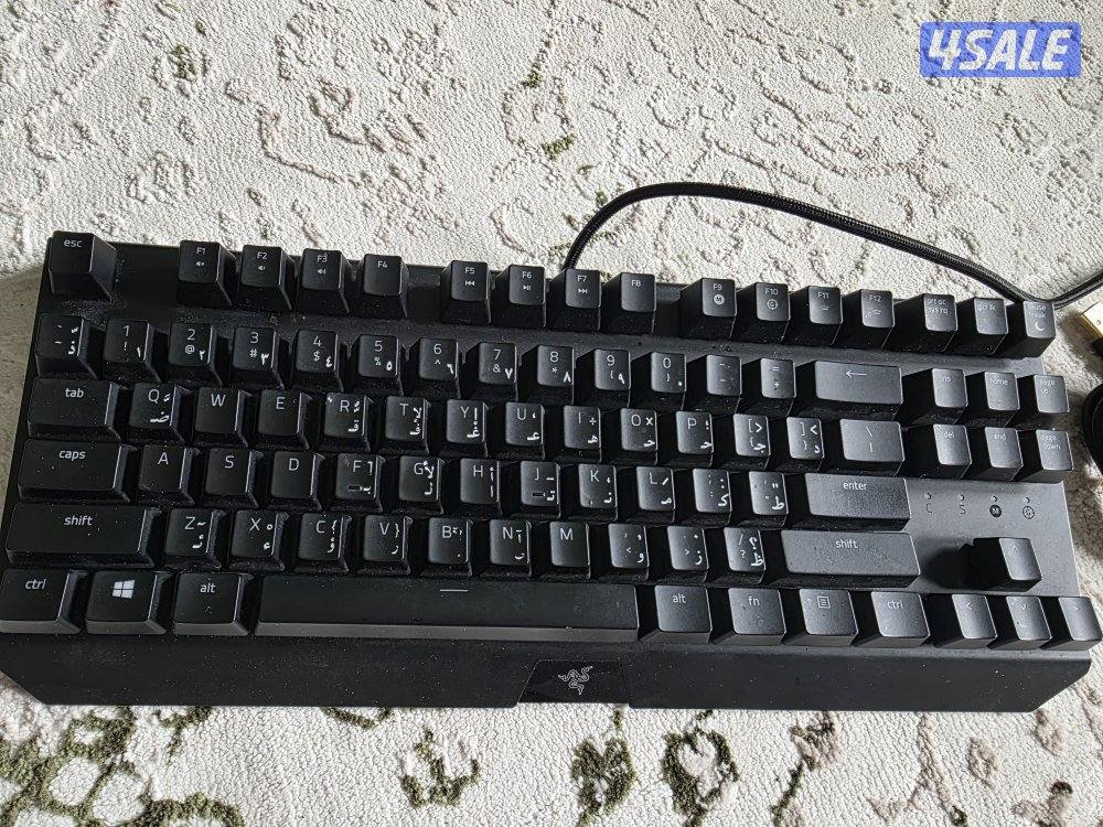 كيبورد بي سي مستعمل ماركة ريزر razer black widow x tournament edition2