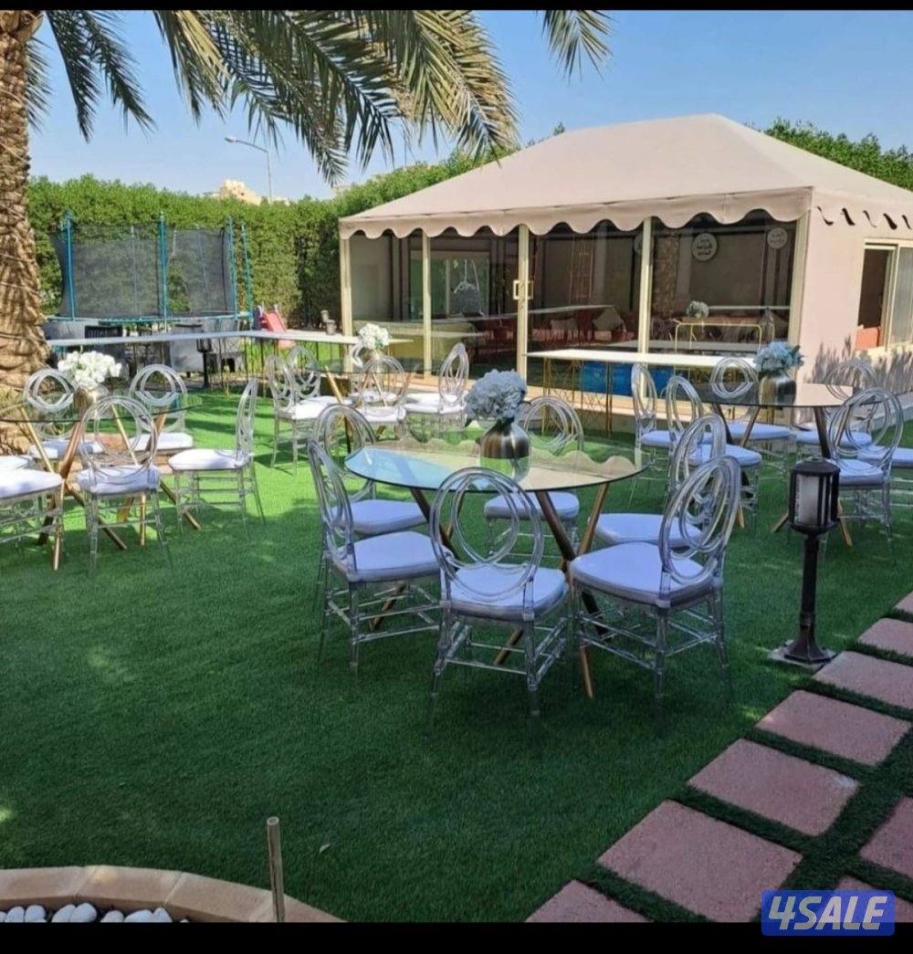 كراسي طاولات كنف كوشة عرس مكيفات تسكيرة زينة زوالي تسكيرة8