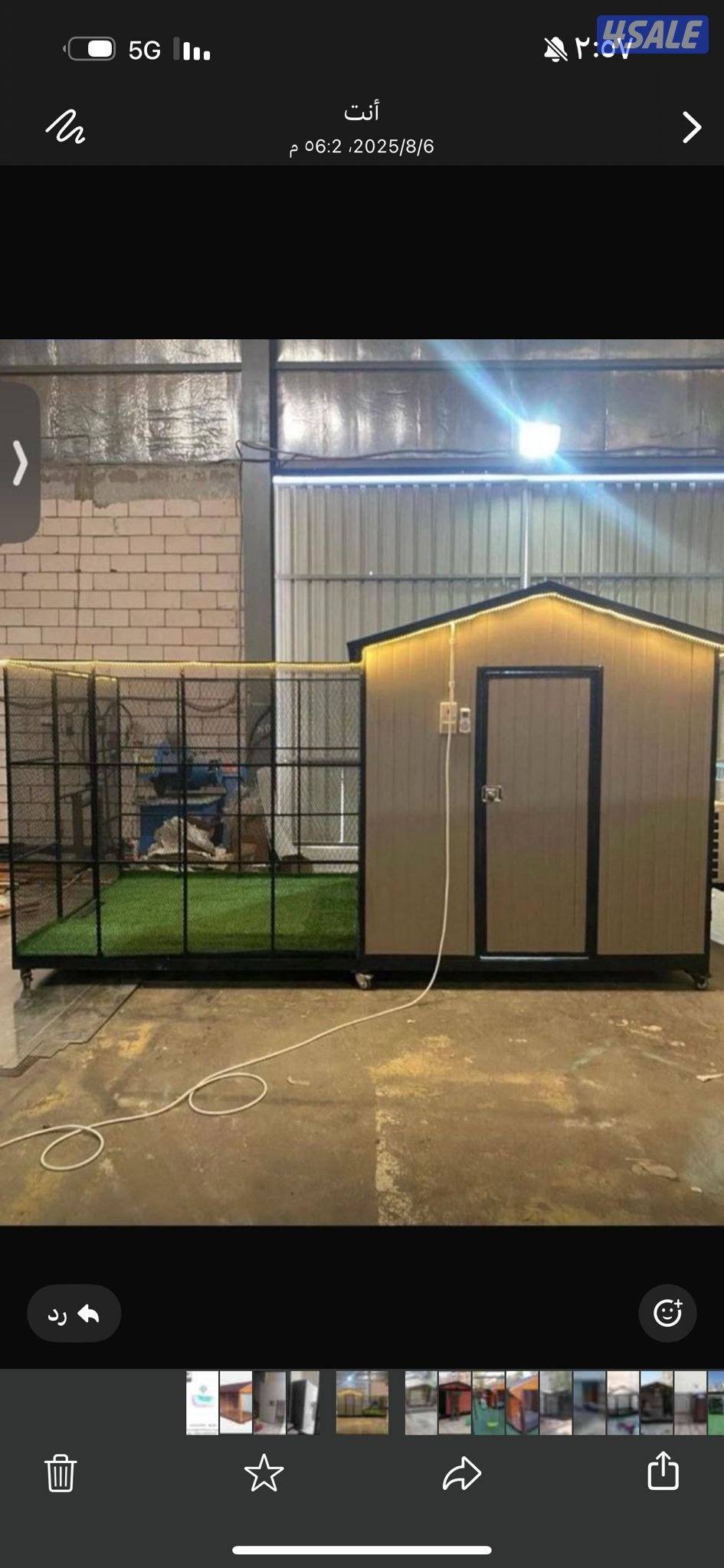 اقفاص حيوانات تنفيذ وجاهزه عزل حراري ومتحرك مع كهربا وشفاط0