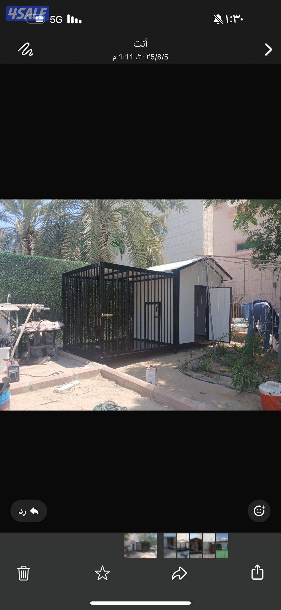 اقفاص حيوانات تنفيذ وجاهزه عزل حراري ومتحرك مع كهربا وشفاط8