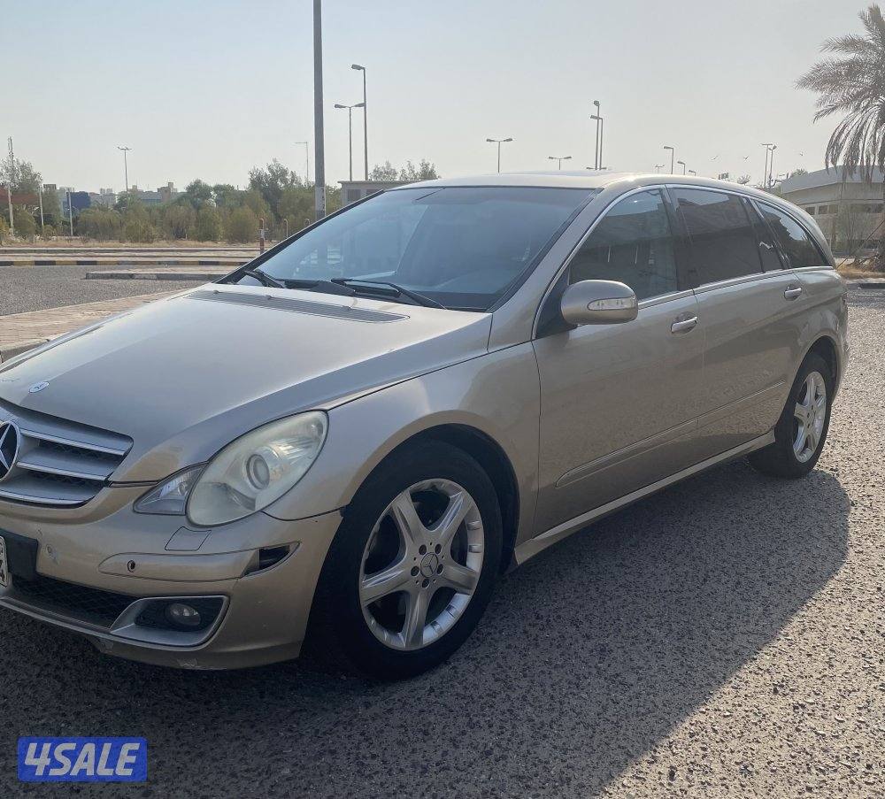 مرسيدس R 500 موديل 2006 وارد وكالة لكويت كامل  المواصفات ماشي 267 ألف6