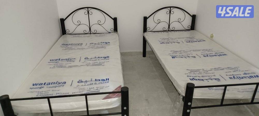 سراير حديد جديد للعمالة المنزلية بفرشات طبيه0