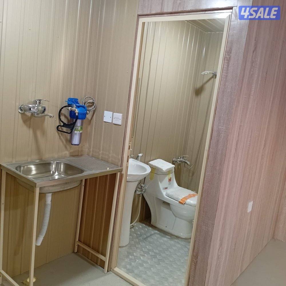 للبيع شاليه جديد قياس 6 متر في 3.75 متر مع دوره مياه ومطبخ تحضيري4