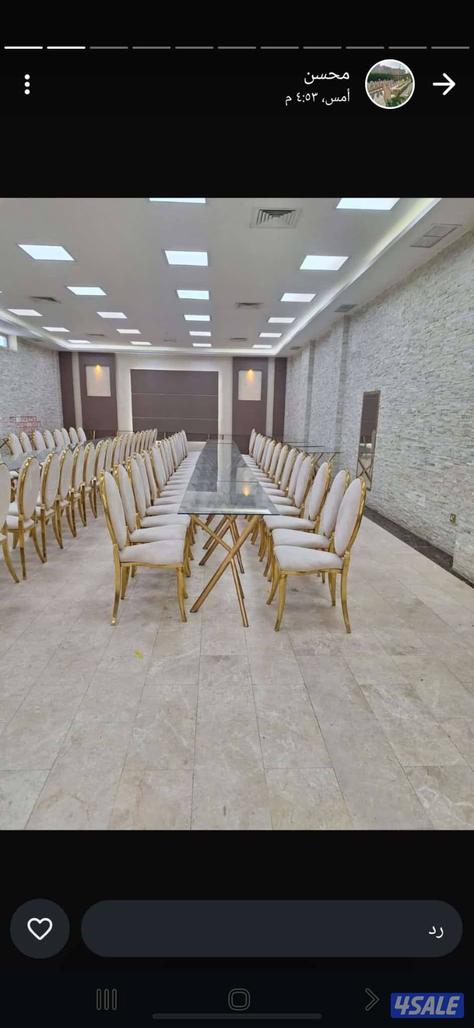 كراسي طاولات كنف مكيفات خدمة ضيافه كوشة عرس زينة تسكيرة ممرات بركن5