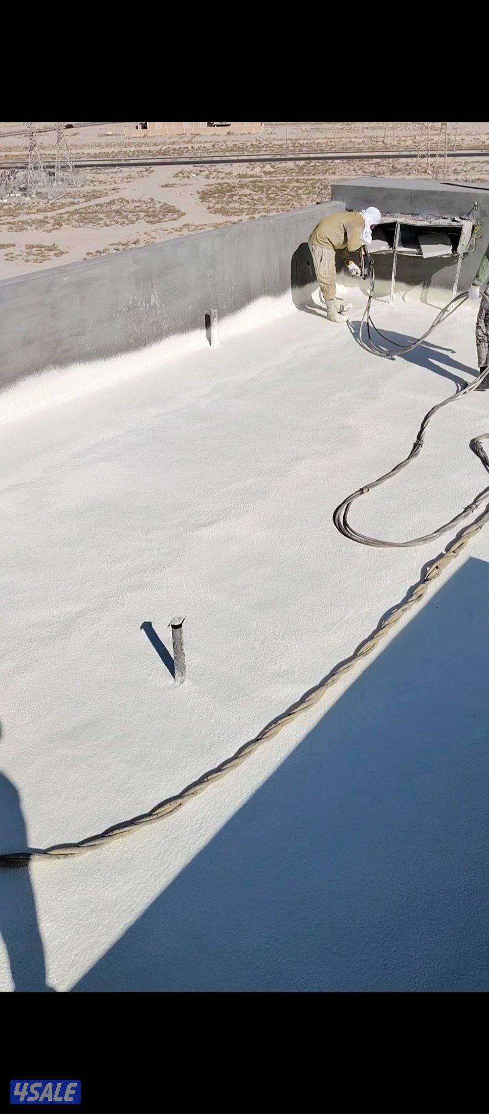 عازل مائي وحرار رش امريكي جميع الاسطح والمنازل والحمامات بافضل الخدمات5