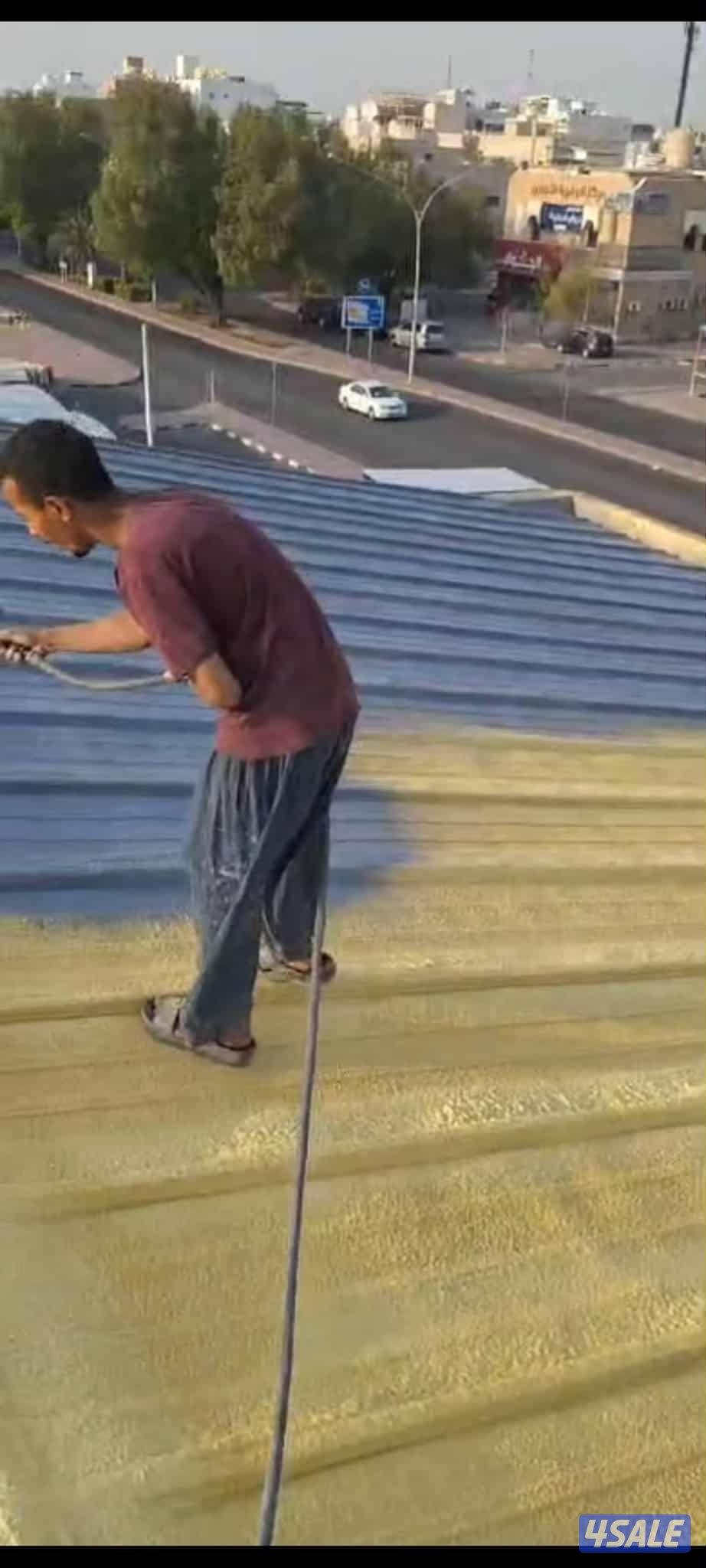 عازل مائي وحرار رش امريكي جميع الاسطح والمنازل والحمامات بافضل الخدمات14