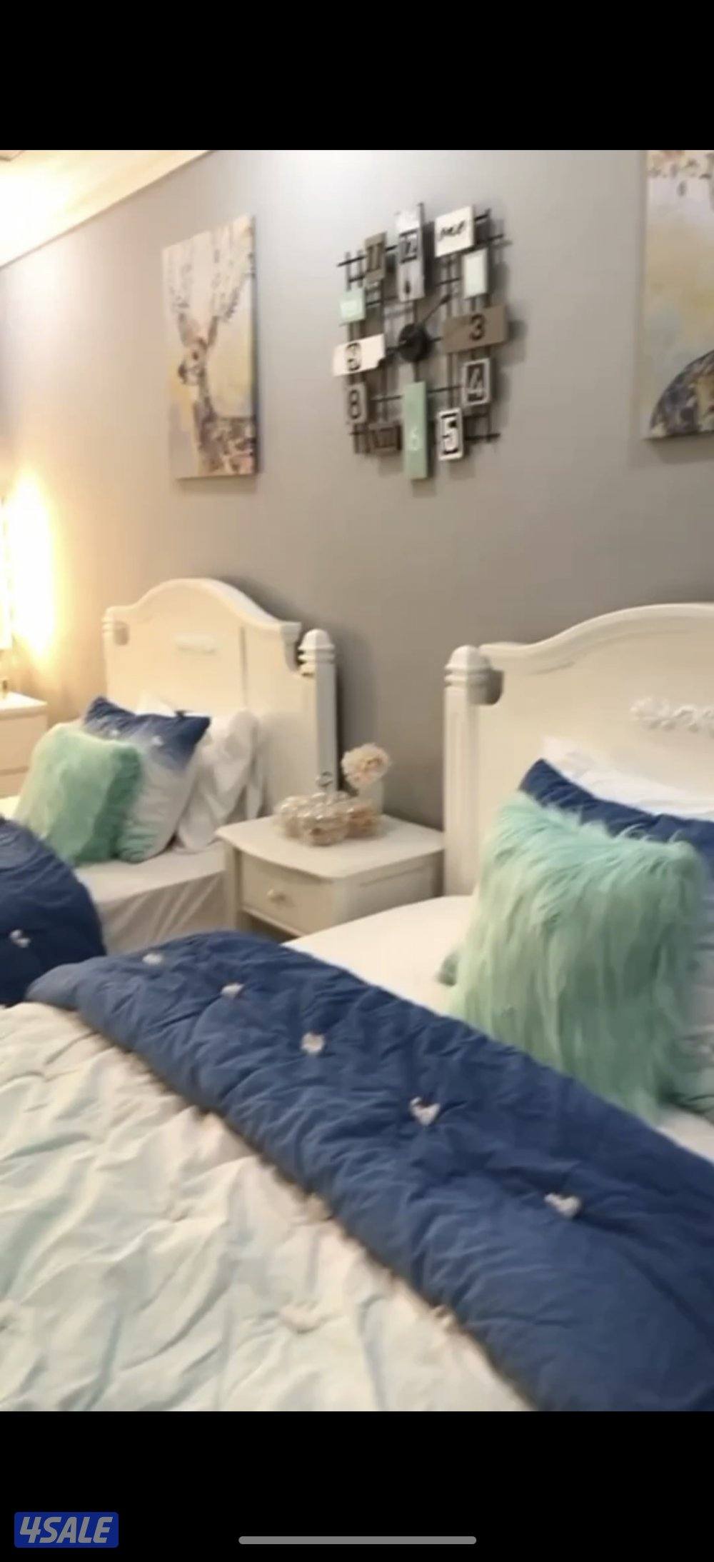 للبيع سراير موديل البيت الخشبي شبه جديده وشكل وتصميم راقي0