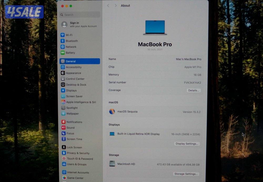 MBP M1 Pro 16” 16GB 512GB5