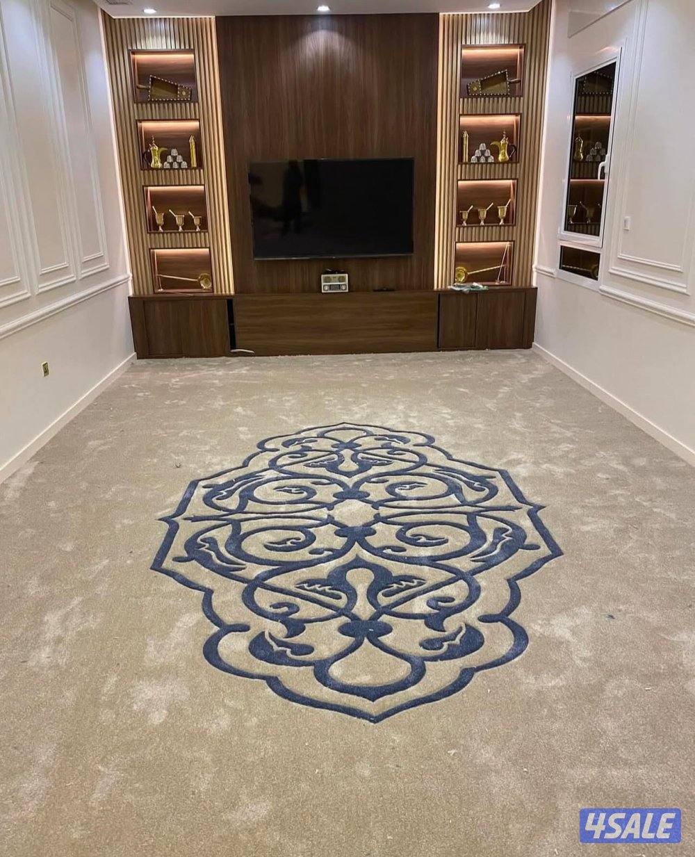 يوجد لدينا جميع انواع السجاد ول مساند يوجد حفر يدوي ونقش جاهز2