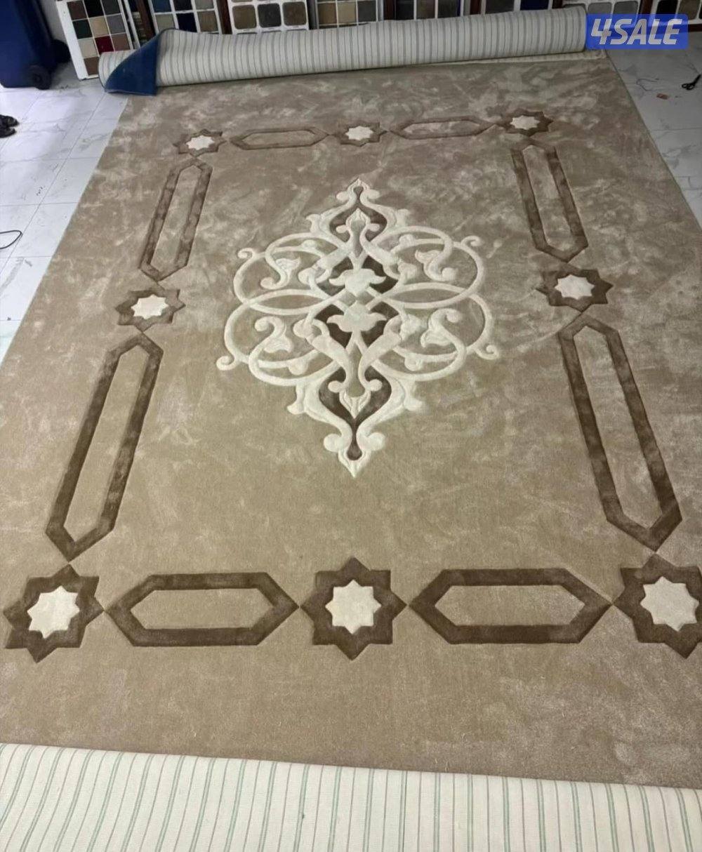 يوجد لدينا جميع انواع السجاد ول مساند يوجد حفر يدوي ونقش جاهز8