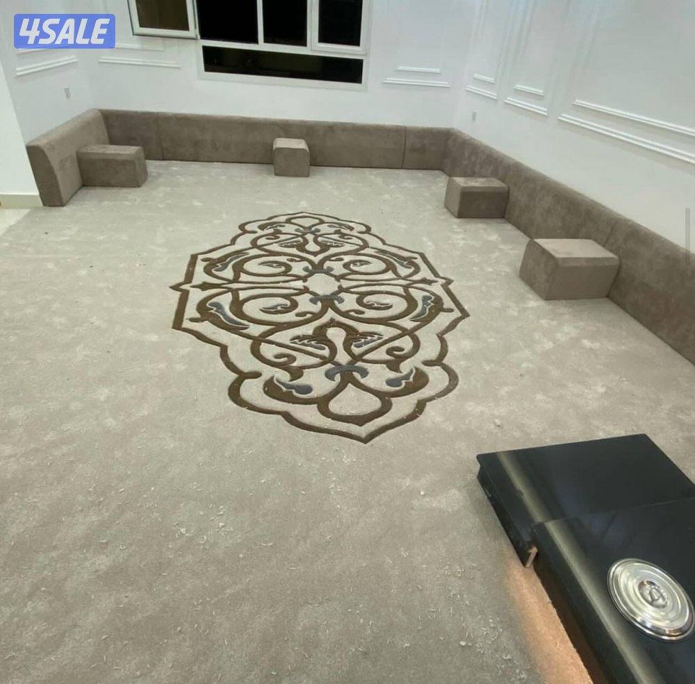 يوجد لدينا جميع انواع السجاد ول مساند يوجد حفر يدوي ونقش جاهز10