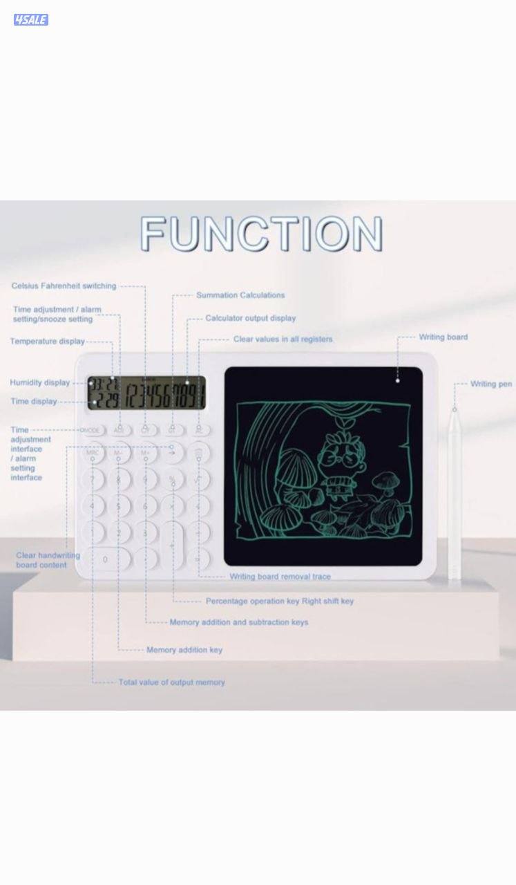 آلة حاسبة ولوح كتابة بشاشة LCD5