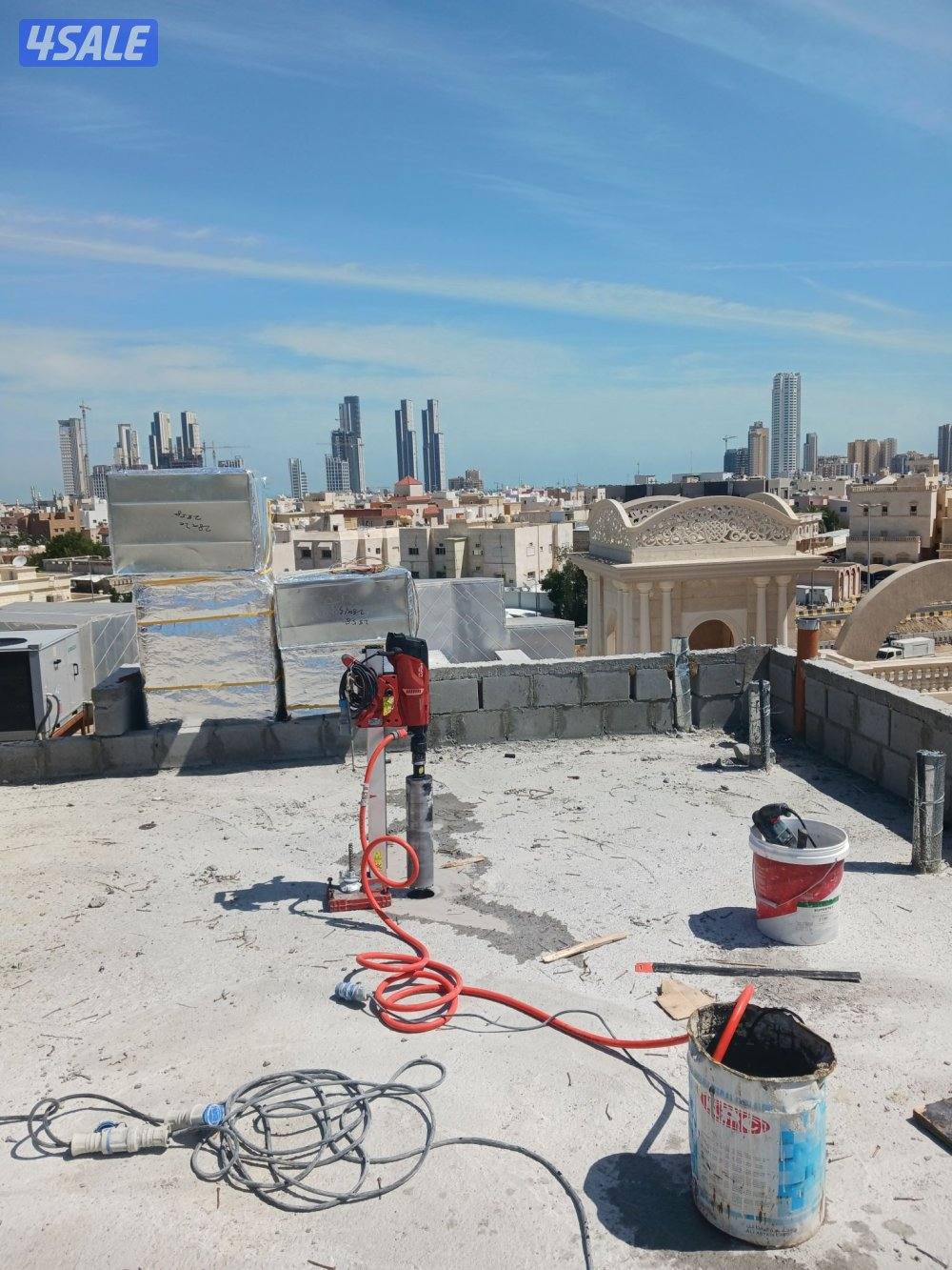 قص خرسانه بالليزر قص ابواب ودرايش عمل فتحات كور بالليزر4