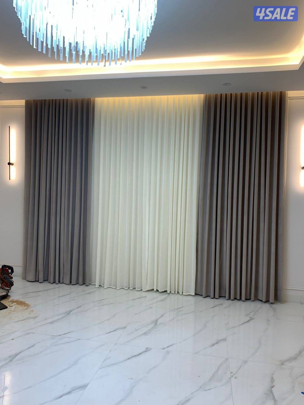 تلبس وتنجيد الكنب والجلسات الأرضية وتفصال الستائر ويفي4