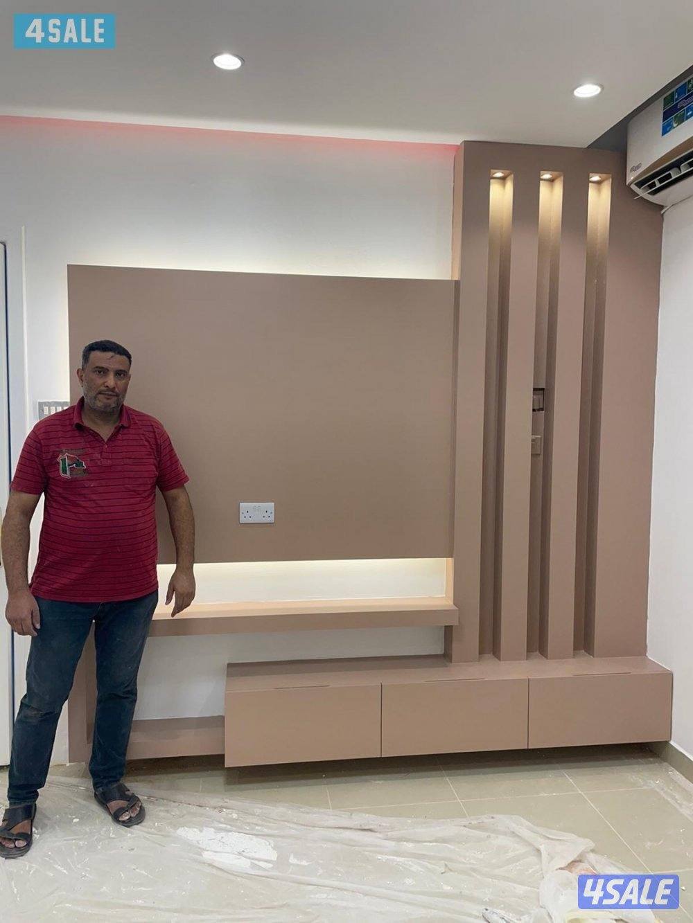 اصباغ وديكورات ورق جدران  بديل خشب وجبسبورد و بديل رخام1