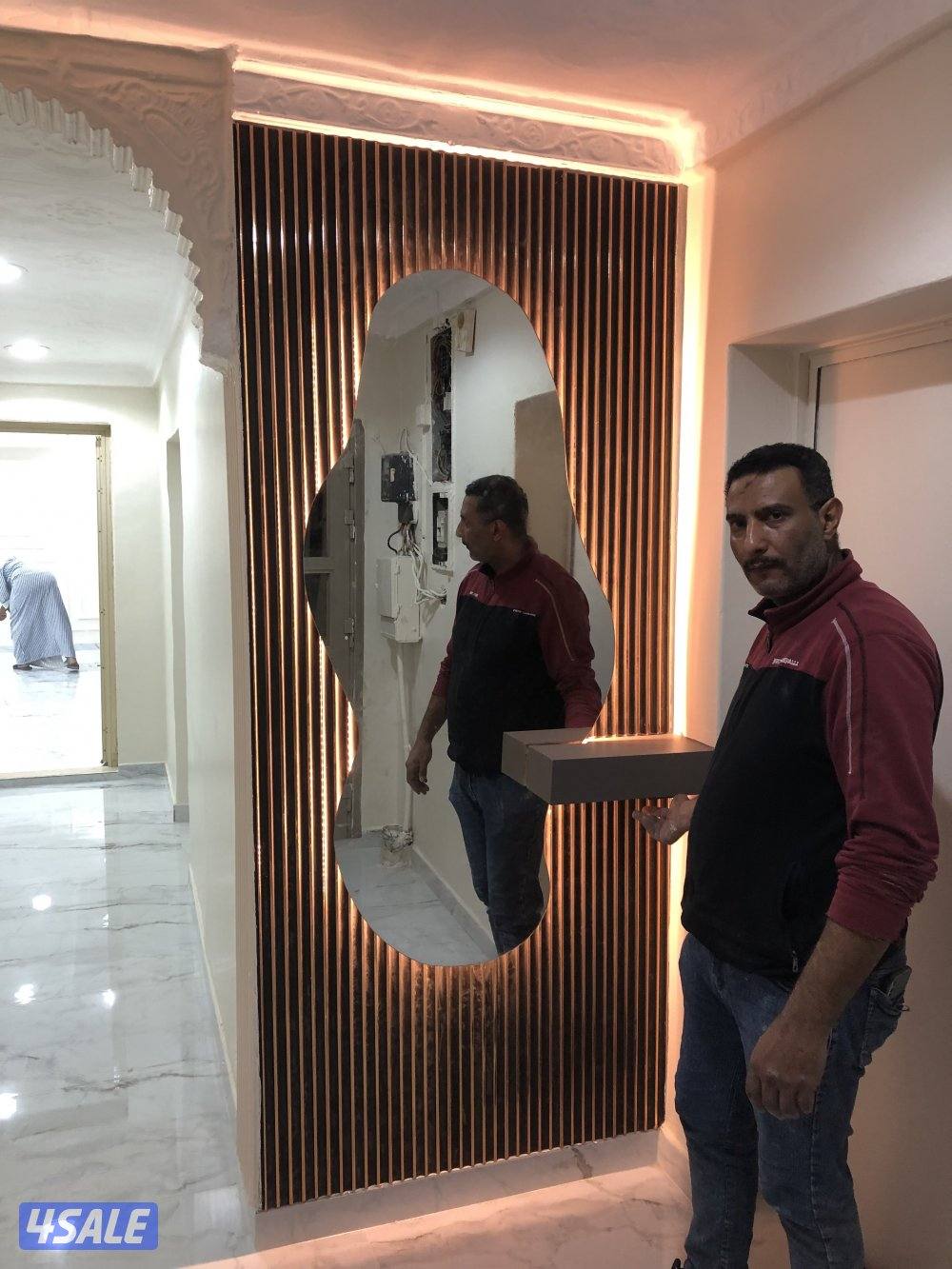 اصباغ وديكورات ورق جدران  بديل خشب وجبسبورد و بديل رخام13