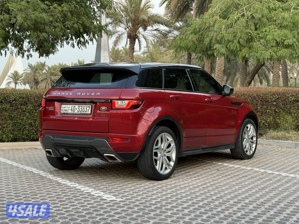 للبيع رنج روفر ايفوك 2017 فل اوبش بحاله نظيفه3