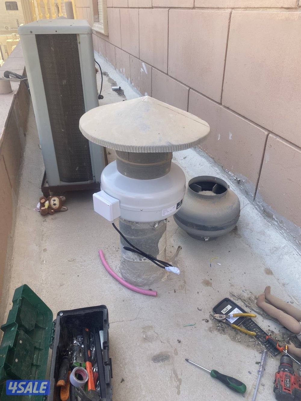 تصليح وتركيب شفاطات مركزيه مطابخ وحمامات، تهويه مركزيه4