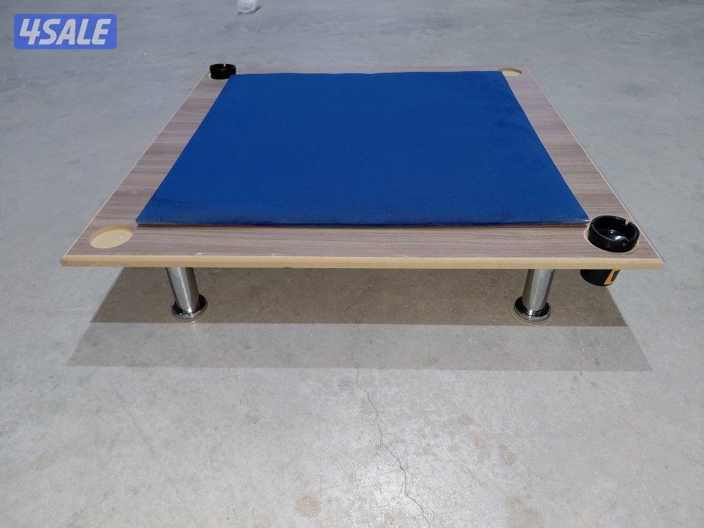 طاولة بلوت /جنجفة أرضية خشب مع جرس3