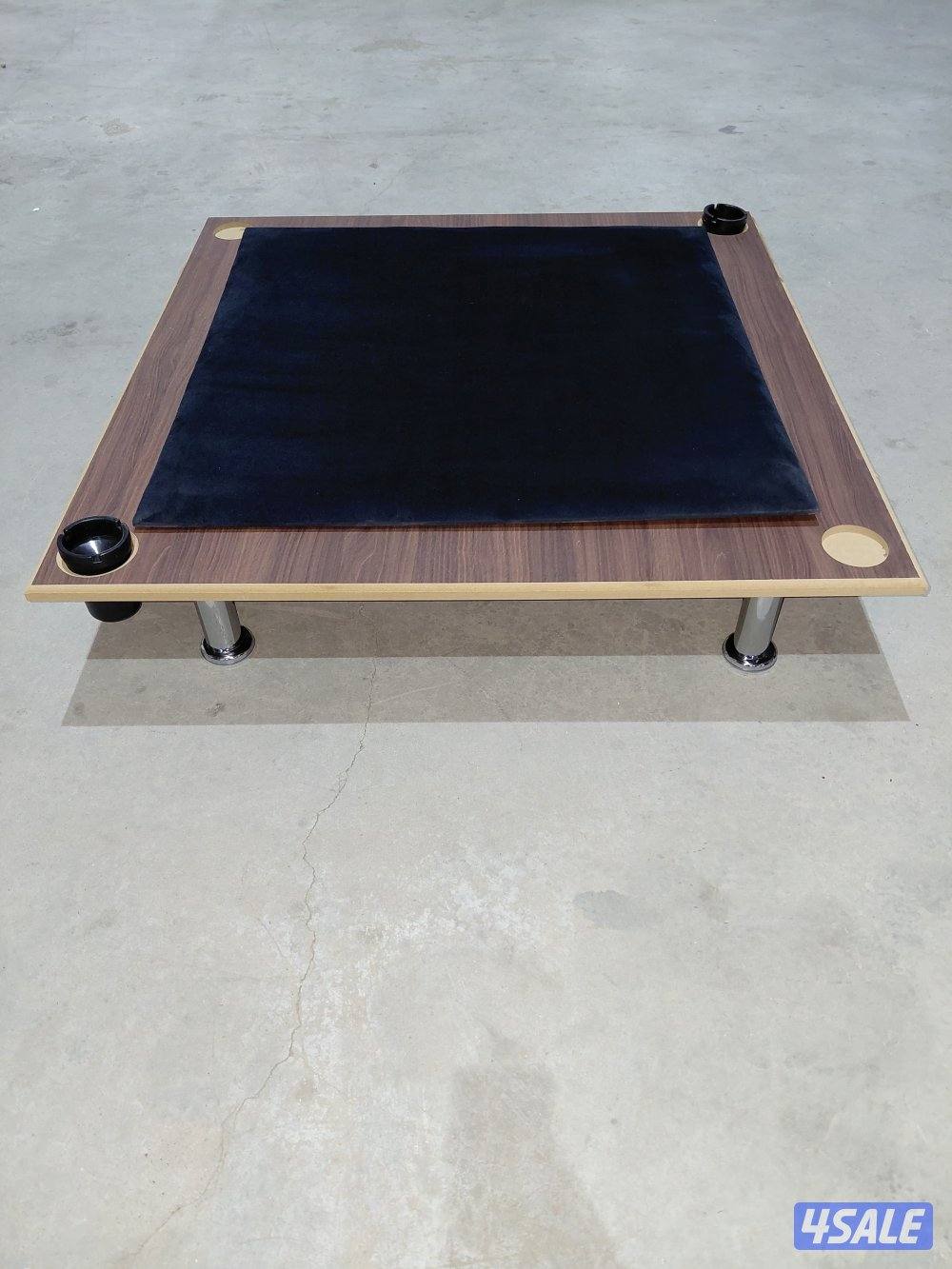 طاولة بلوت /جنجفة أرضية خشب مع جرس14