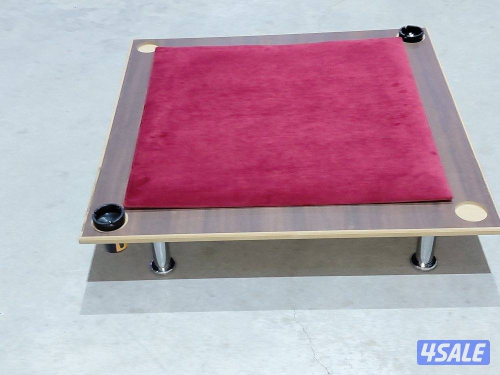 طاولة بلوت /جنجفة أرضية خشب مع جرس15